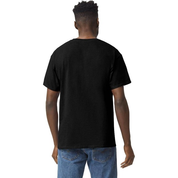 Gildan Heavy Cotton Mens Black T-Shirt 3 Pack Short Sleeve Crew Neck XL 5000 - Picture 12 of 12